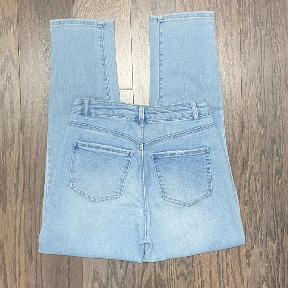 Wax Jean Light Blue Ripped Boyfriend Jeans - Picture 8 of 12